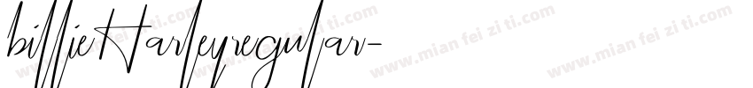 billieHarleyregular字体转换