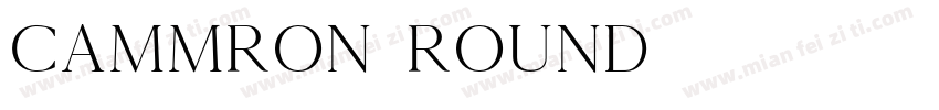Cammron-Round字体转换