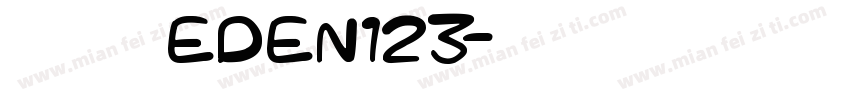 閃爍綠Eden123字体转换