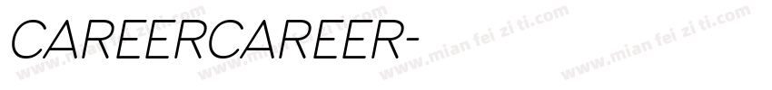 CareerCareer字体转换
