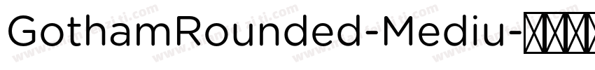 GothamRounded-Mediu字体转换
