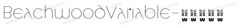 BeachwoodVariable字体转换