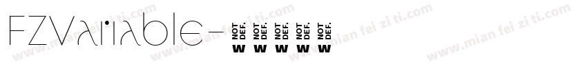 FZVariable字体转换