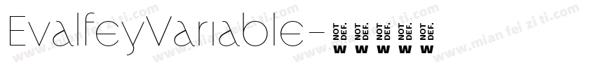 EvalfeyVariable字体转换