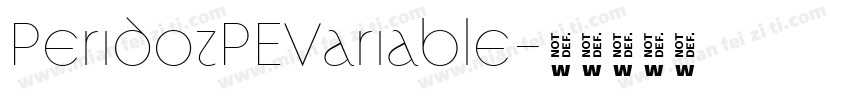 PeridotPEVariable字体转换