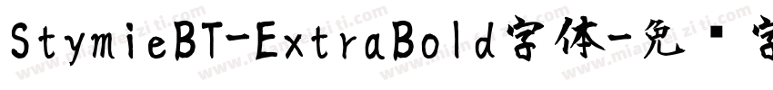 StymieBT-ExtraBold字体字体转换