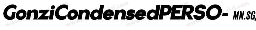 GonziCondensedPERSO字体转换