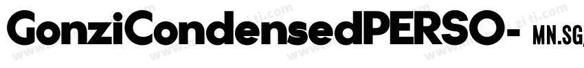 GonziCondensedPERSO字体转换