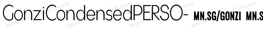 GonziCondensedPERSO字体转换