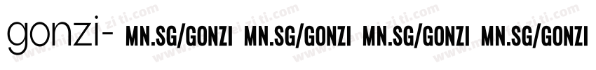 gonzi字体转换