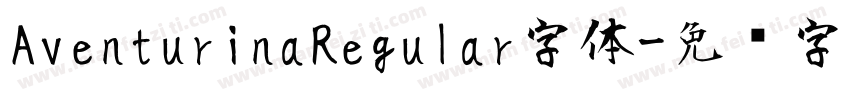 AventurinaRegular字体字体转换