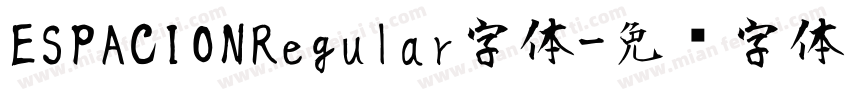 ESPACIONRegular字体字体转换