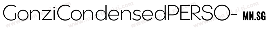 GonziCondensedPERSO字体转换