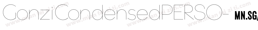 GonziCondensedPERSO字体转换