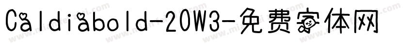 Caldiabold-2OW3字体转换