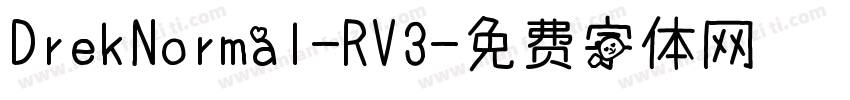 DrekNormal-RV3字体转换