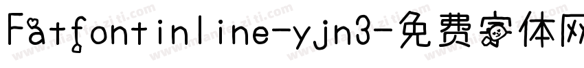 Fatfontinline-yjn3字体转换