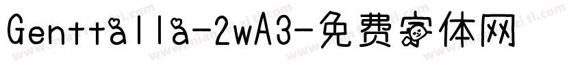 Genttalla-2wA3字体转换