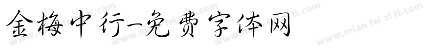 金梅中行字体转换