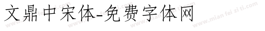 文鼎中宋体字体转换
