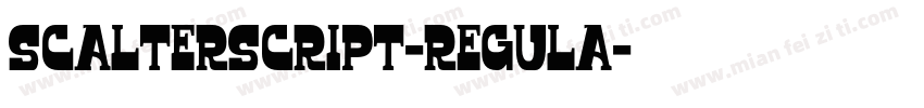 ScalterScript-Regula字体转换