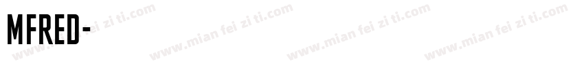MFred字体转换