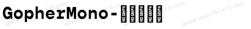 GopherMono字体转换