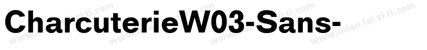 CharcuterieW03-Sans字体转换