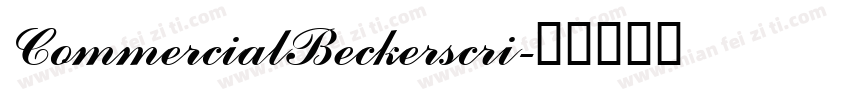 CommercialBeckerscri字体转换