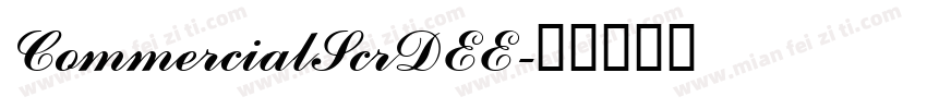 CommercialScrDEE字体转换
