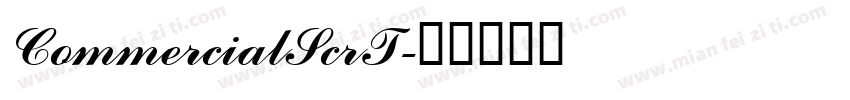 CommercialScrT字体转换