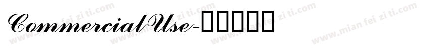 CommercialUse字体转换