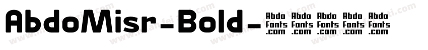 AbdoMisr-Bold字体转换