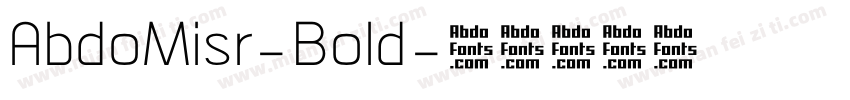 AbdoMisr-Bold字体转换
