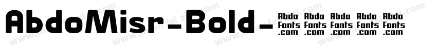 AbdoMisr-Bold字体转换