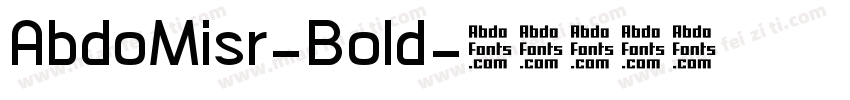 AbdoMisr-Bold字体转换