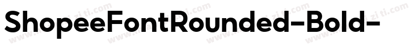 ShopeeFontRounded-Bold字体转换