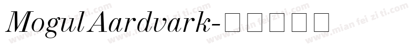 MogulAardvark字体转换