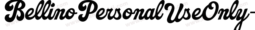 BellinoPersonalUseOnly-anXJ字体转换