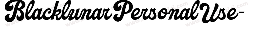 BlacklunarPersonalUse字体转换