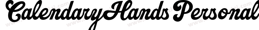 CalendaryHandsPersonalUseDemo-8zaZ字体转换