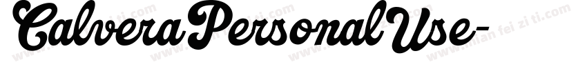 CalveraPersonalUse字体转换