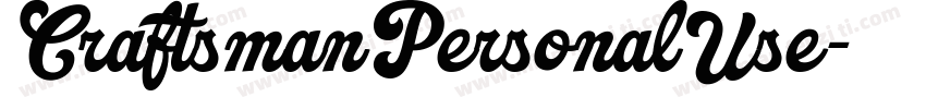 CraftsmanPersonalUse字体转换