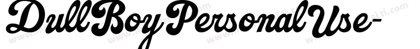 DullBoyPersonalUse字体转换
