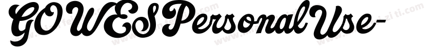 GOWESPersonalUse字体转换