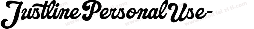 JustlinePersonalUse字体转换