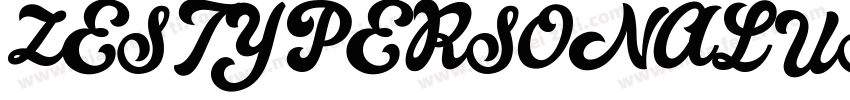 ZESTYPERSONALUSE字体转换