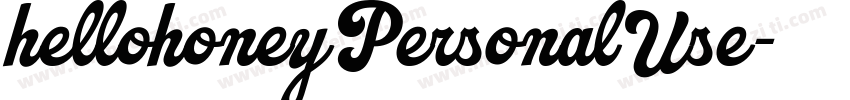 hellohoneyPersonalUse字体转换