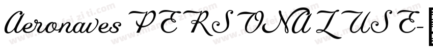AeronavesPERSONALUSE字体转换