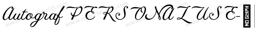 AutografPERSONALUSE字体转换